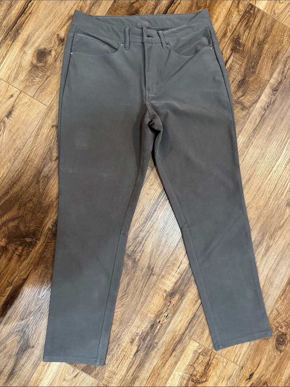 Men's Dark Gray Stretch Casual Pants